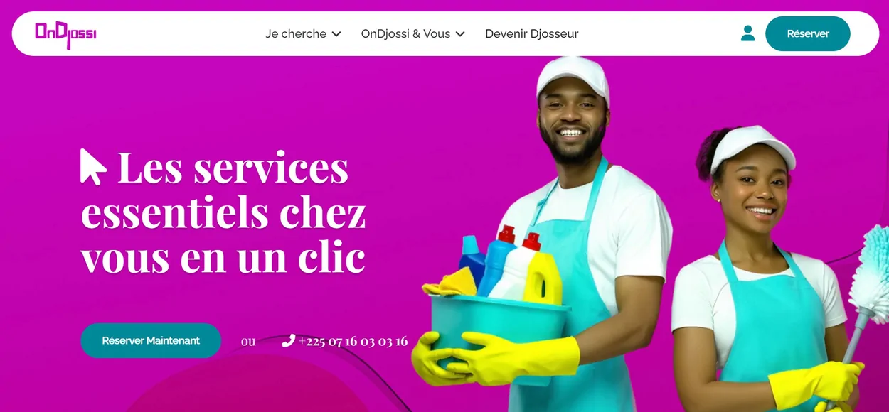 OnDjossi platform home page